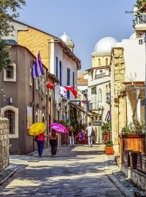 Kipras, Limasolis, Senamiestis, Gatvė, Architektūra, Turizmas, Miestas, Lemesos