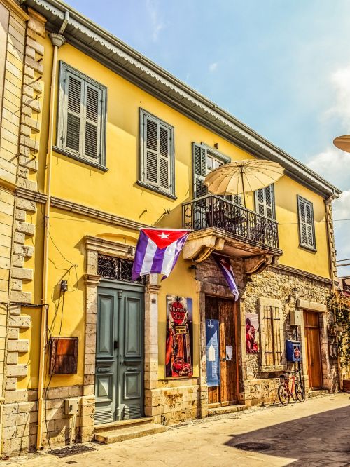 Kipras, Limasolis, Senamiestis, Senas Namas, Havana Klubas, Gatvė, Vintage