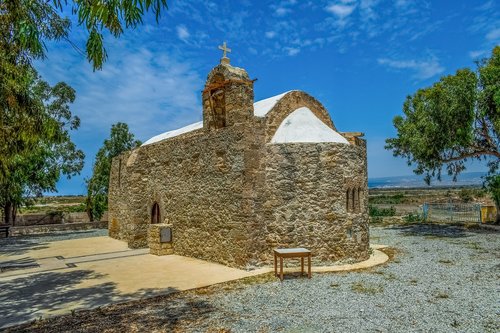 Kipras,  Akrotiri,  Ayios Georgios,  Bažnyčia,  Stačiatikių,  Religija,  Architektūra,  Akmuo