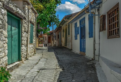 Kipras,  Omodos,  Kaimas,  Gatvė,  Namai,  Architektūra,  Tradicinis