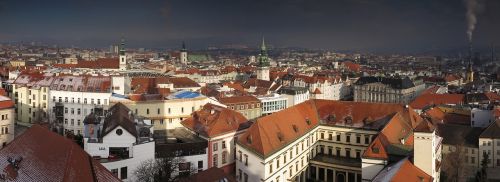 Čekijos Respublika, Miestas, Panorama, Brno Čekijos Respublika, Vaizdas