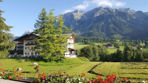 Dachsteinas, Kalnai, Alpės, Gamta, Namas, Apgyvendinimo, Svečių Namai, Viešbutis, Alpin, Kraštovaizdis