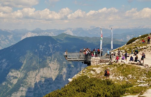 Dachstein,  Austrija,  Alpės,  Peržiūrėti,  Penki Pirštai,  Alpine,  Adrenalinas,  Vaizdingas,  Kvapą Gniaužianti,  Turizmas,  Vasara