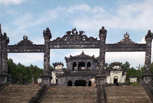 Dan Ang, Vietnamas, Asija, Vietnamiečių, Da, Nang, Dekoratyvinis, Tradicinis, Architektūra, Indochina, Turizmas