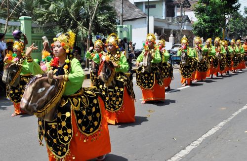 Šokis, Festivalis, Tradicinis, Lumajang, Miestas, Tomcat, Indonezija