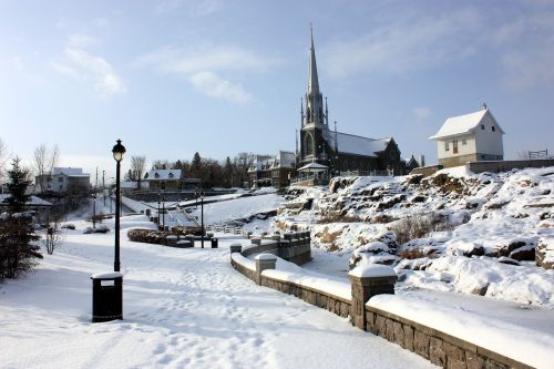 Potvynio Namai, Chicoutimi, Fotografija, Žiema, Sniegas