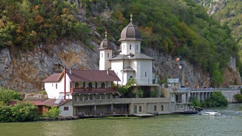 Danube, Geležiniai Vartai, Mracuna, Vienuolynas, Upė, Gorge, Romanija, Ortodoksas, Orientyras