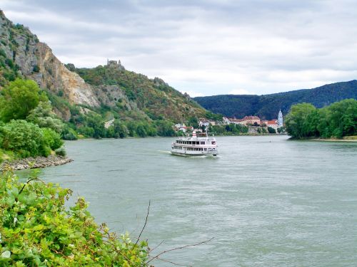 Danubės Upė, Kraštovaizdis, Danube Pasukti, Austria