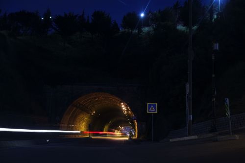 Tamsi, Žibintai, Naktis, Kelias, Gatvė, Tunelis