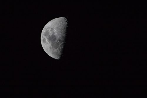 Tamsi, Mėnulis, Dangus