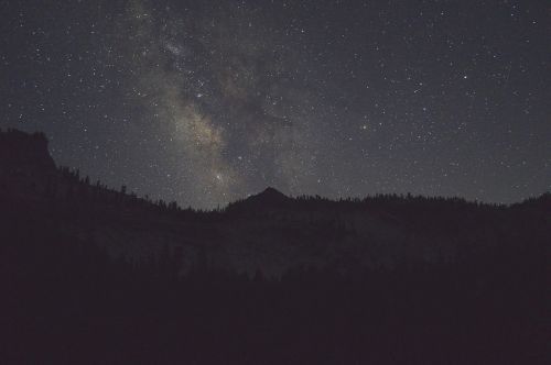 Tamsi, Naktis, Žvaigždė, Stargazing, Astrofotografija, Kalnas, Kelionė