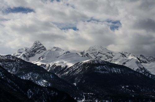 Davos, Kalnai, Šveicarija, Debesys