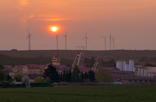 Dawn,  Horizontali,  Dangus,  Panorama,  Istorinis Šachta,  Bleicherode