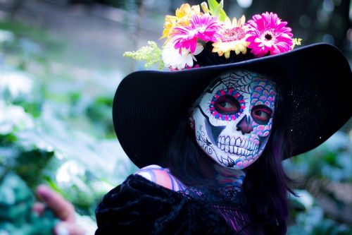 Mirusiųjų Diena, Spalvinga, Makiažas, Meksika, Tradicija, Moteris