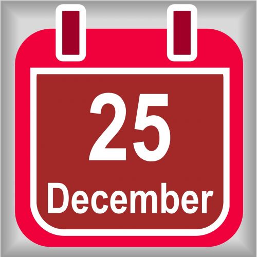Gruodžio 25 D ., Kalendorius, Kalėdos, Diena, Gruodžio Mėn ., 25, Data, Mėnuo, Raudona
