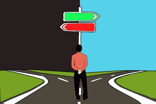 Sprendimas, Pasirinkimas, Kelias, Kelias, Teisingai Ir Neteisingai
