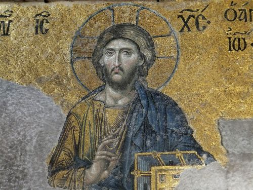 Deesis Mozaika, Krikščionis, Hagia Sophia, Instabul, Byzantine Art, Mozaika