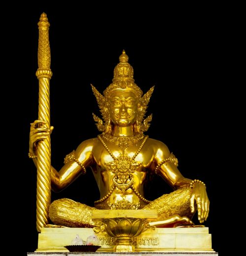 Dievybė, Auksinis, Šventyklos Kompleksas, Šventykla, Šiaurės Tailandas