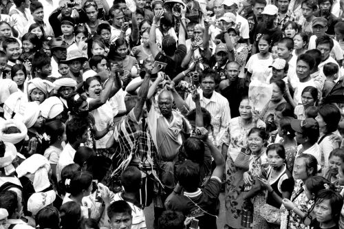 Demonstracija,  Burmese,  Žmonės,  Mae Sot