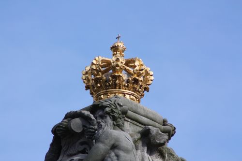 Denmark, Karališkasis Namas, Karūna, Karalius, Auksinis, Danish, Vasara