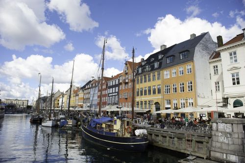 Denmark, Kopenhaga, Uostas, Miestas, Kanalas