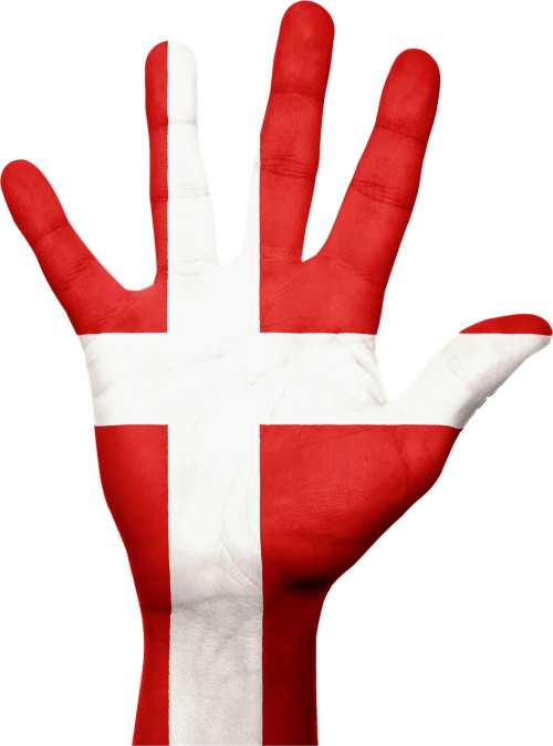 Denmark, Vėliava, Ranka, Nacionalinis, Pirštai, Patriotinis, Patriotizmas, Danish, Europa, Europietis