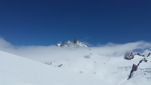 Dent Du Géant, Grand Jorasses, Aukšti Kalnai, Chamonix, Mont Blanc Group, Kalnai, Alpių, Aukščiausiojo Lygio Susitikimas, Sniegas, Aukštas, Kraštovaizdis, France, Žiemą, Alpinizmas, Šaltas