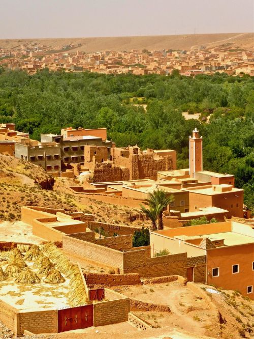 Dykuma, Minaretas, Marokas, Adobe