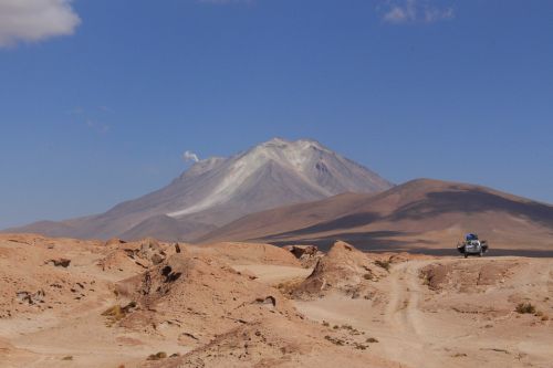 Dykuma, Jeep, Vulkanas, Dūmų Debesis, Transporto Priemonė, Nuotykių Keliones, Bolivija, Visureigė, Šventė