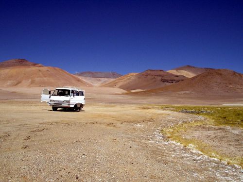 Dykuma, Atacama Dykuma, Čile, Vienatvė, Vw Autobusas, Volkswagen, Kemperis, Kempingų Autobusas