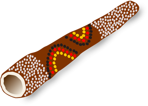 Didgeridoo, Muzika, Instrumentas, Australia, Australai, Vietiniai, Nemokama Vektorinė Grafika