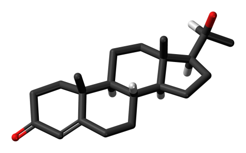 Dihidroprogesteronas, Molekulė, Steroidas, Modelis, Chemija, Ciklinis, Ekologiškas, Lazdos