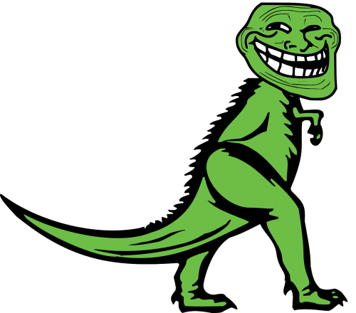 Dino, Dinozauras, Mozilla, Troll, Žalias, Ropliai, Goblinas, Nemokama Vektorinė Grafika