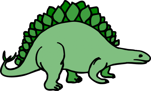 Dinozauras, Stegosauras, Senovės, Šuoliai, Priešistorinis, Jurassic, Monstras, Išnykęs, Nemokama Vektorinė Grafika