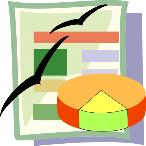 Dokumentas, Paukščiai, Grafas, Žalias, Oranžinė, Pyragas, Diagrama, Piktograma, Nemokama Vektorinė Grafika