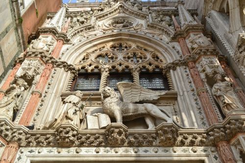 Doge Rūmai, Venecija, Italy, Rūmai, Venetian, Liūtas, Skulptūra