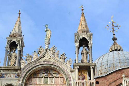 Doge Rūmai, Venecija, Italy, Rūmai, Venetian, Skulptūra, Statula, Stogas