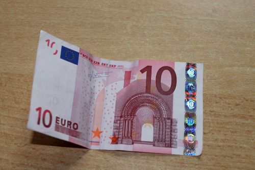 Dolerio Kupiūra, Euras, Valiuta, Sąskaitos, Popieriniai Pinigai, 10 Eurų