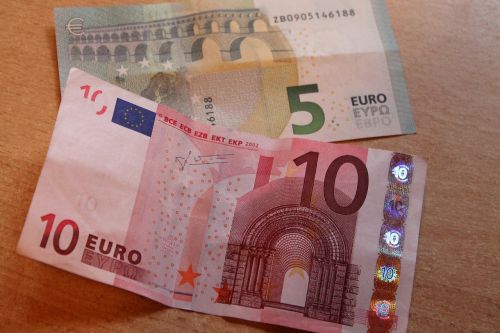 Dolerio Kupiūra, Euras, Valiuta, Sąskaitos, Popieriniai Pinigai, 10 Eurų, 5 Eurų
