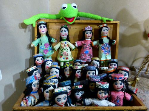 Lėlės, Rankiniai Lėlės, Lėlių Teatras, Kermit, Varlė, Žalias, Spalvinga, Žaisti, Papier Mâché Doll
