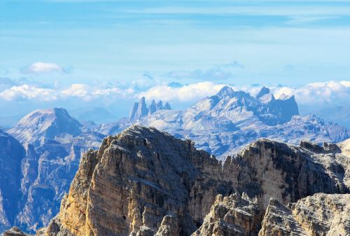 Dolomitai, Kalnai, Tofana, Alpių, Alpių Panorama, Unesco Pasaulio Paveldas, Belluno, Italy