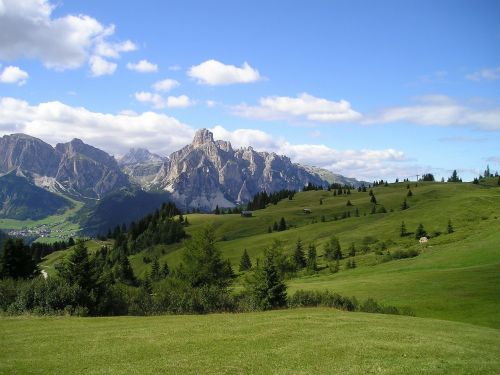 Dolomitai, Kalnai, Alpių, South Tyrol, Italy, Vaizdas