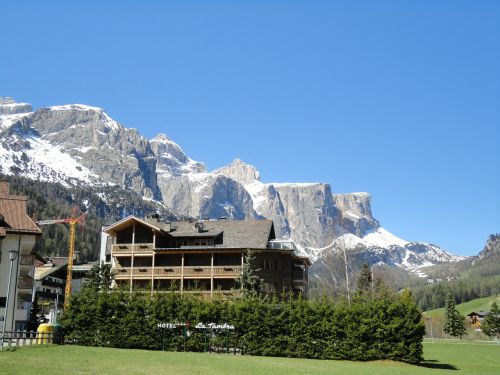 Dolomitai, Kalnai, Rokas, Panorama, Dangus, Mėlynas, Nuotaika, Italy, South Tyrol, Kaimai, Gamta