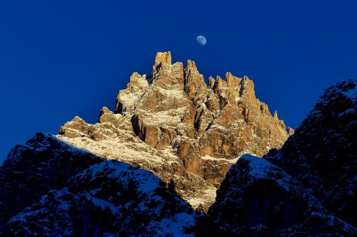 Dolomitai, South Tyrol, Žygiai, Mėnulis, Rokas