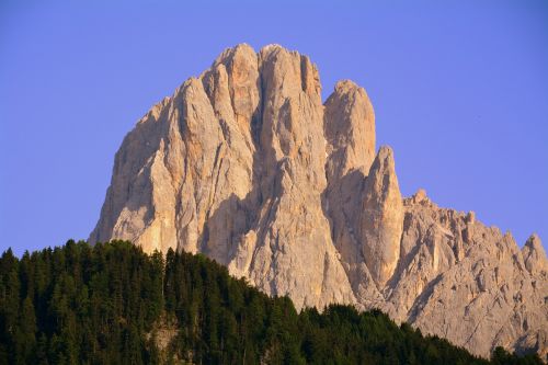 Dolomitai, Kalnai, Italy, Sassolungo, Dangus, Gamta