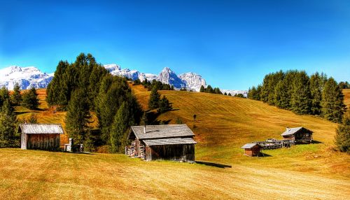 Dolomitai, Kalnai, Italy, South Tyrol, Alpių, Vaizdas, Gamta, Kraštovaizdis, Alpių Panorama, Rokas, Alm, Vasara, Panorama, Dangus, Žygiai