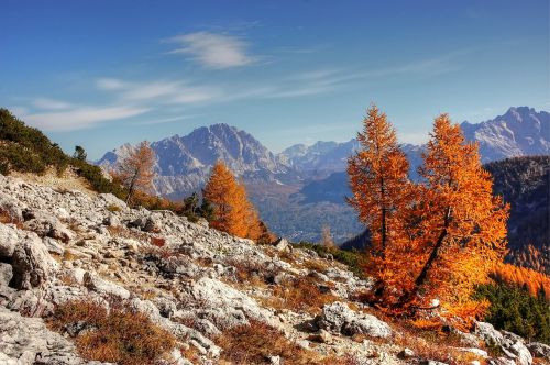 Dolomitai, Kalnai, Italy, Alpių, Vaizdas, Gamta, Kraštovaizdis, Rokas, Alpių Panorama, Belluno, Alm, Griovių Laukas, Ruduo, Karg, Debesys, Panorama, Dangus, Kalnų Praėjimas, Kalnų Peizažas