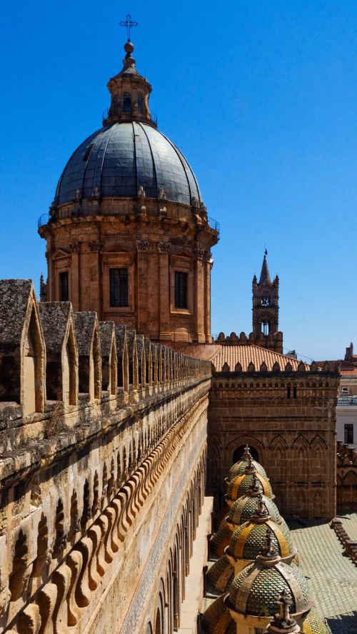 Dom, Katedra, Maria Assunta Santissima, Pastatas, Lankytinos Vietos, Architektūra, Palermo, Sicilija, Italy