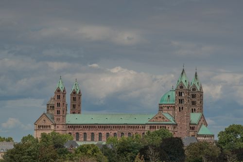 Dom, Speyer, Pastatas, Vokietija, Bokštas, Rinas, Architektūra, Bažnyčia