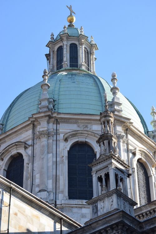Kupolas, Duomo, Como, Lombardija, Italy, Bažnyčia, Paminklas, Katedra, Architektūra